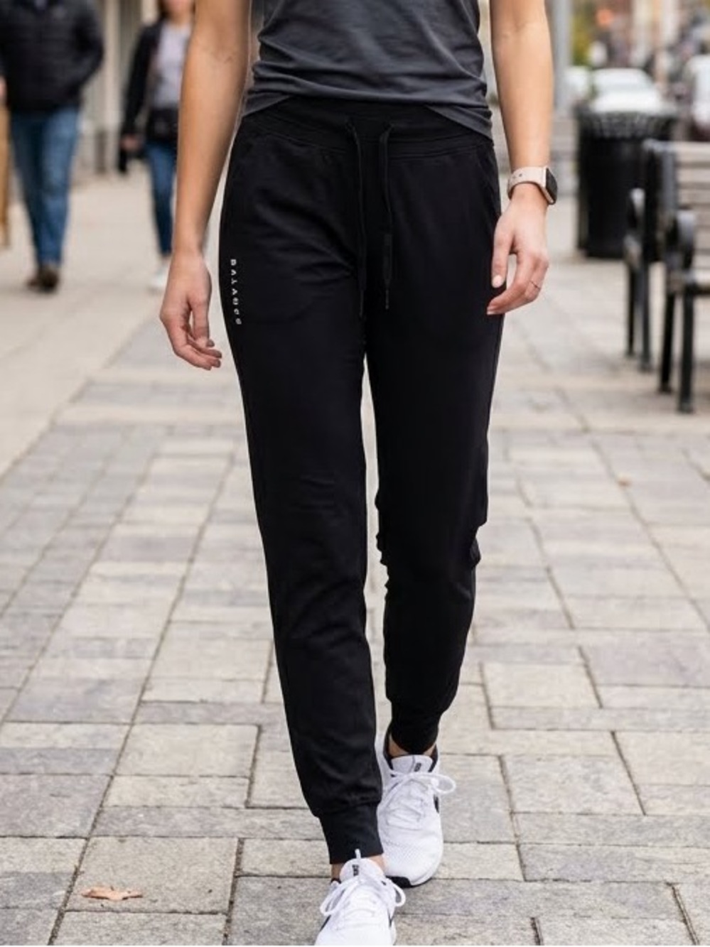 Balance Athletica Sporty Black Women's Jogger Track Pants Size S